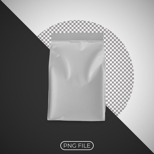 een plastic zak met een wit label dat zegt potlood