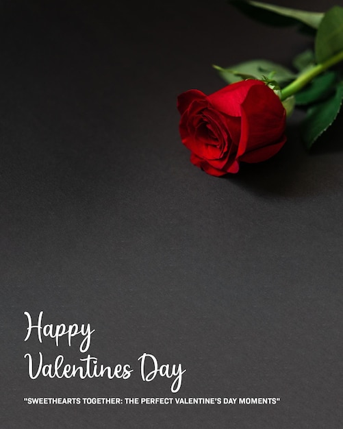 Een post op sociale media op Valentijnsdag