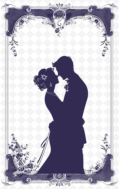 Een poster voor een bruiloft genaamd de bruid en bruidegom
