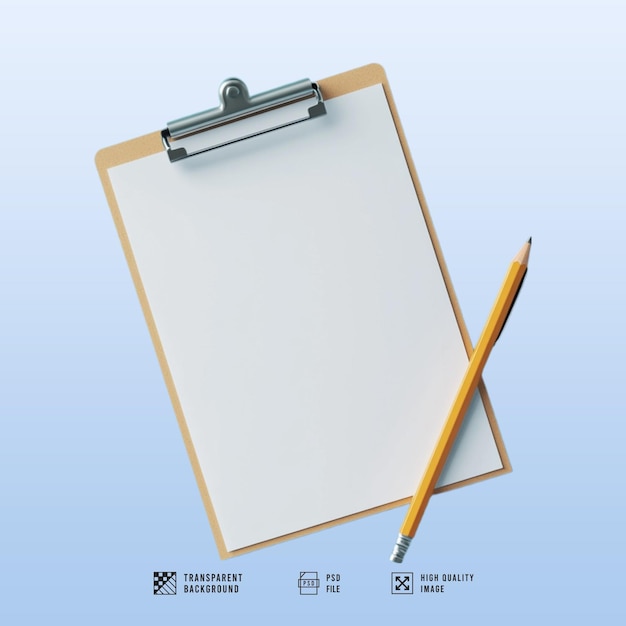 een potlood is op een stuk papier met een pen erin