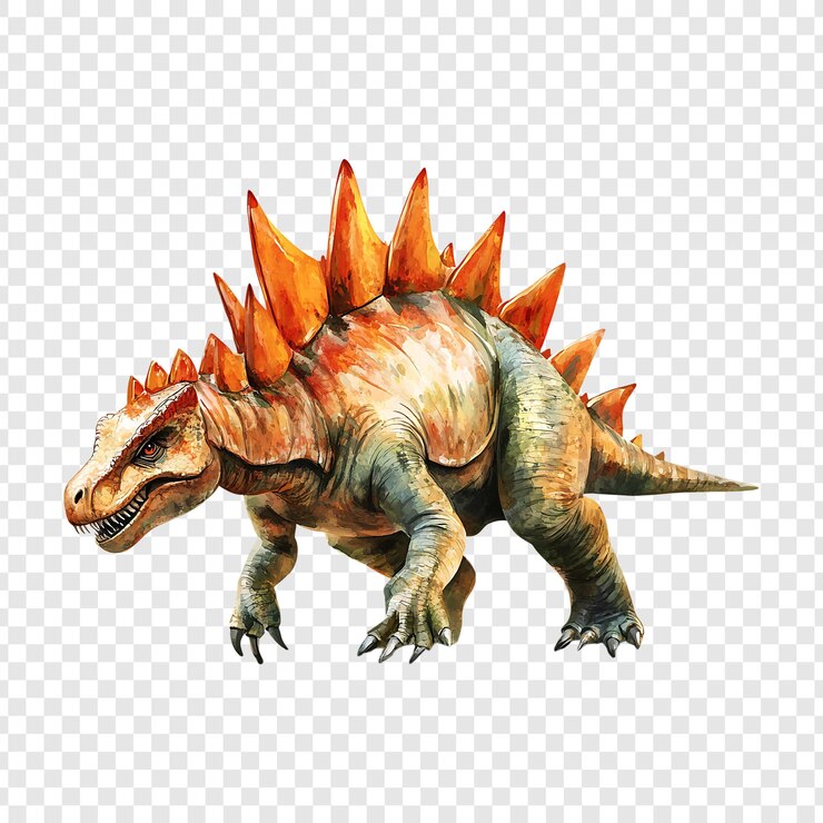 Een realistische illustratie van een Stegosaurus-dinosaurus