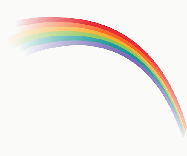 een regenboog wordt weergegeven tegen