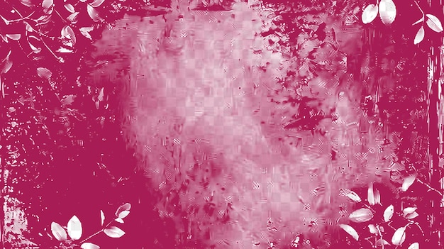 PSD een roze achtergrond met een waterspruitje en bloemen