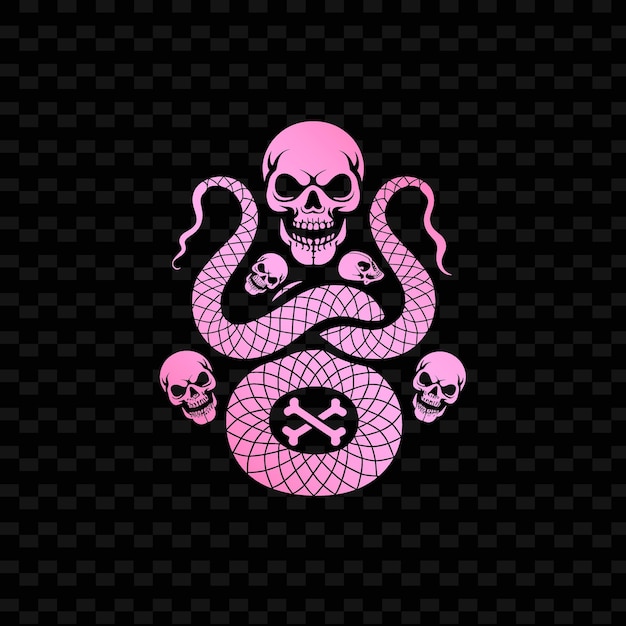 PSD een roze octopus met een roze achtergrond met de woorden quote monster quote erop