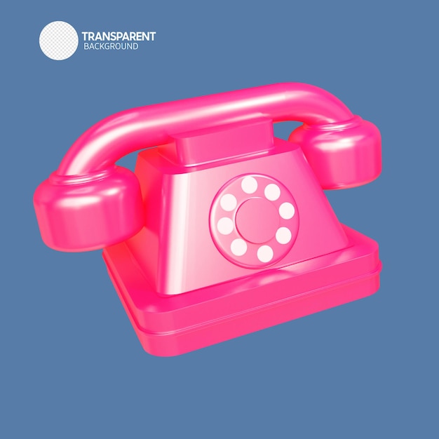 Een roze telefoon met het woord transparant erop