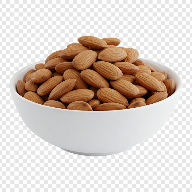 Een schaal amandelen