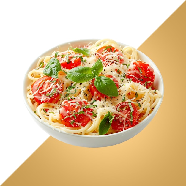 een schaal pasta met een schaal groenten en kaas