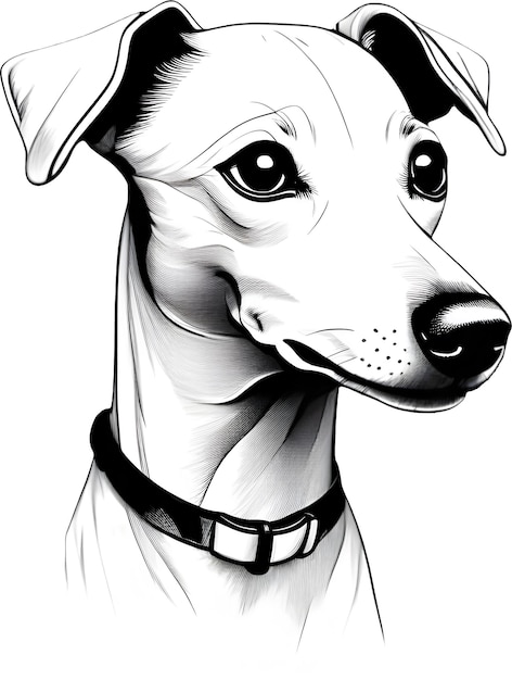 Een schattig cartoon hond icoon aigenerated