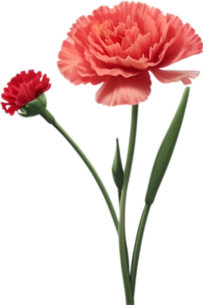Een schattig icoon van een carnationbloem.