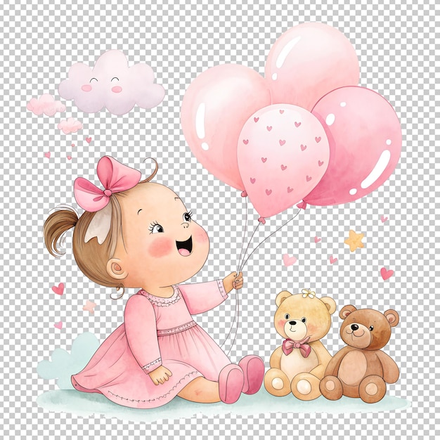 een schattige teddybeer waterverf clipart