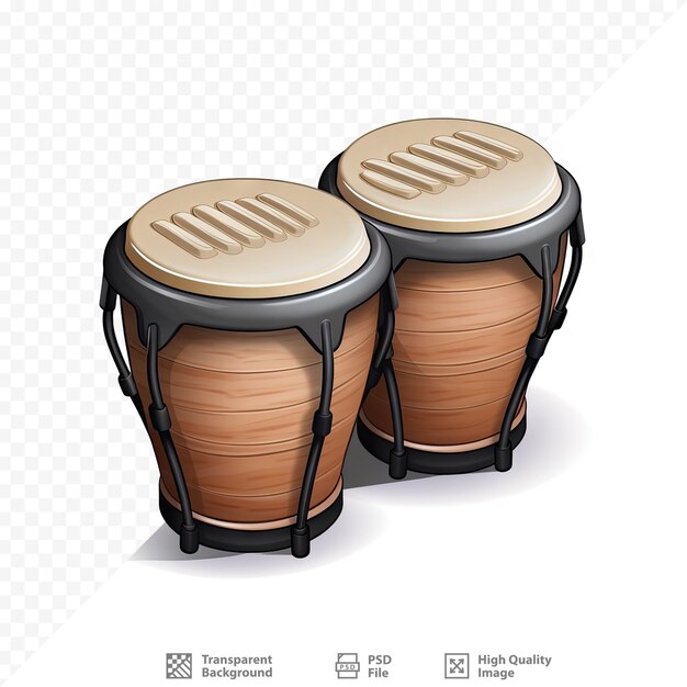 Een set drums met het woord 