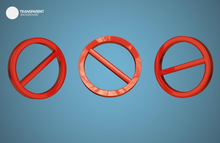 PSD een set rode plastic voorwerpen met een cirkel en een cirkel met de letter "light".