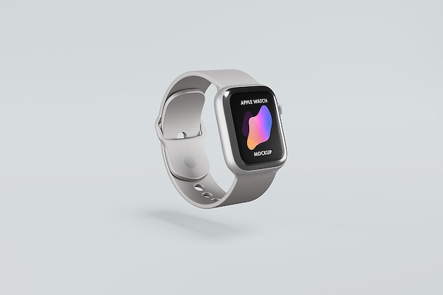 PSD een smartwatch met een weergave van de app apple watch.