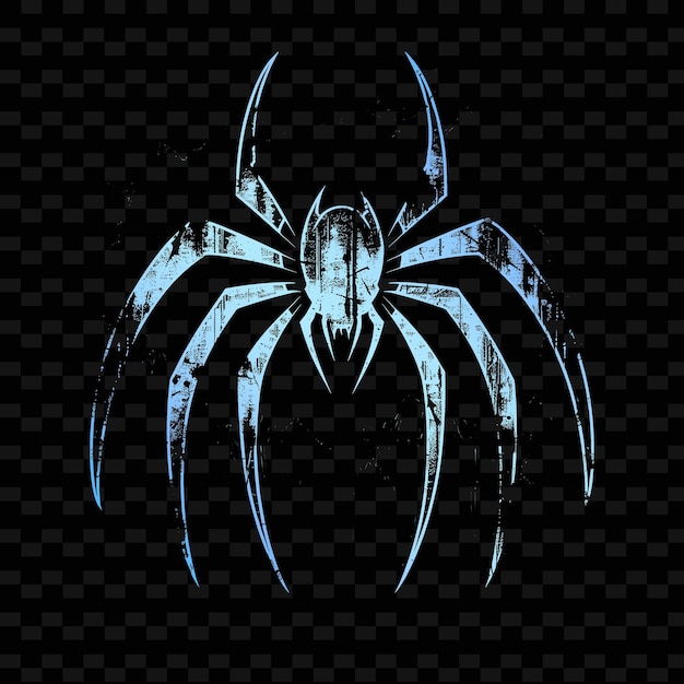 PSD een spin op een zwarte achtergrond met een blauwe spin erop