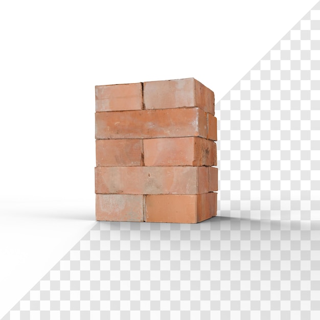een stapel bakstenen met er een met het nummer 1 erop