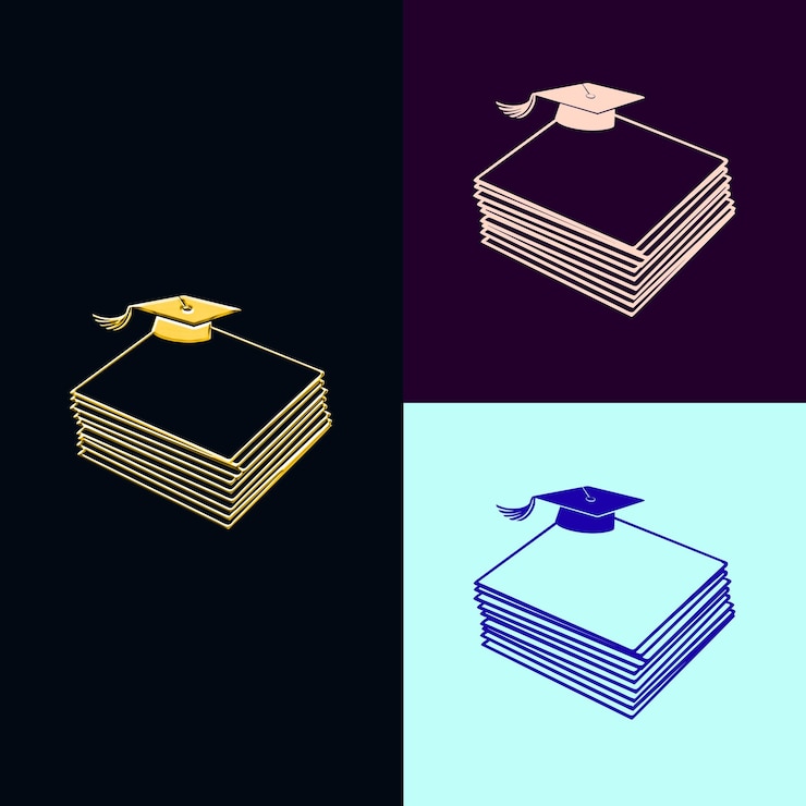 PSD een stapel boeken met een gouden lint erop