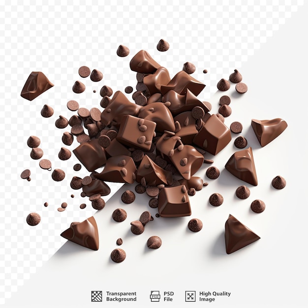 PSD een stapel chocolade met een hap eruit.