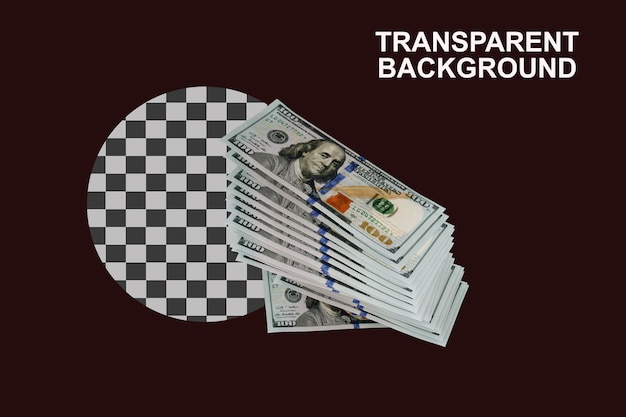 een stapel geld doorzichtige achtergrond