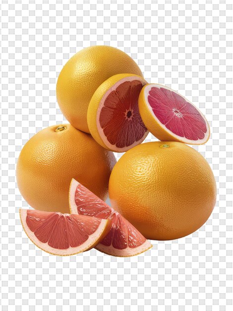 PSD een stapel sinaasappels met het woord grapefruit erop