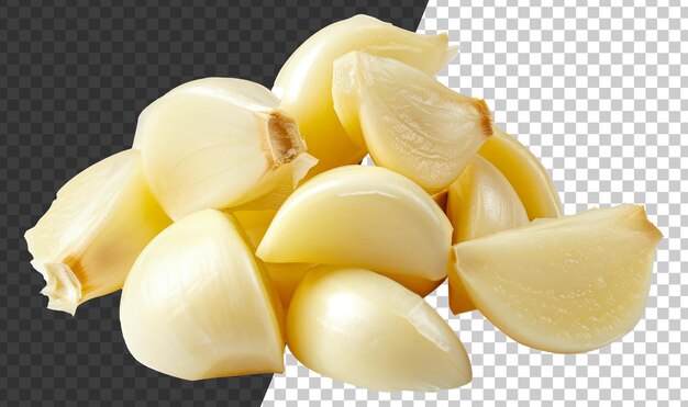 PSD een stapel witte knoflook van stock png