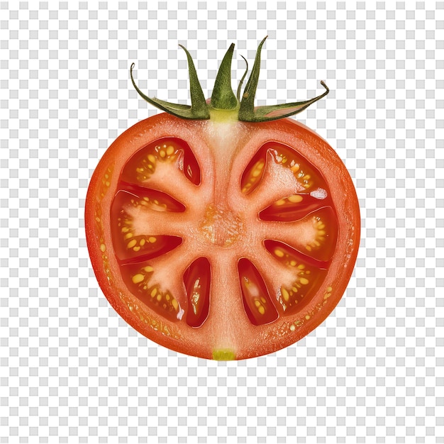 PSD een tekening van een tomat met het woord tomat erop
