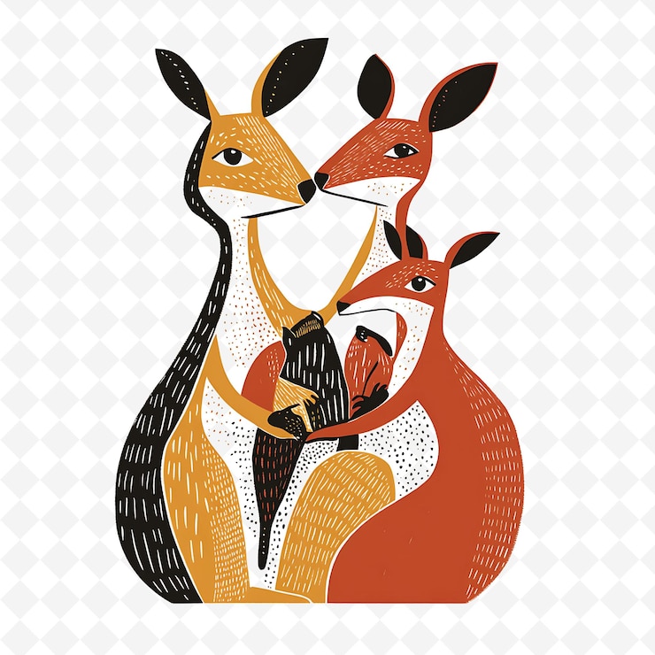 PSD een tekening van twee herten met een die zegt quote fox quote