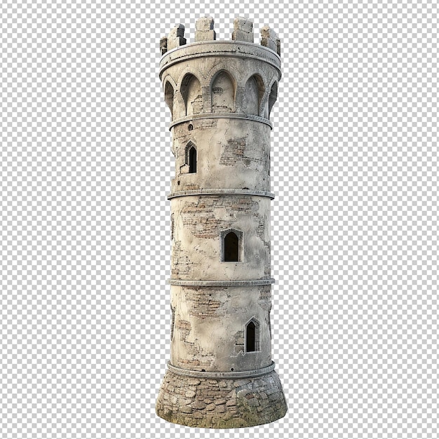 Een toren op een witte achtergrondaspect 11 chaos 0 v 6 Job ID 4e41f05e824c4a5aa10f65d7cb051e34