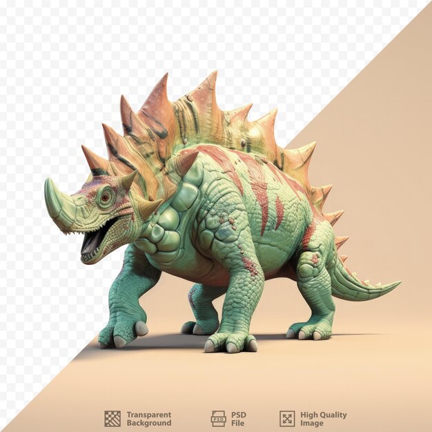 Een uitgestorven dinosaurus albertaceratops in isolatie