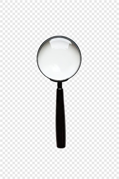 een vergrootglas met een witte achtergrond