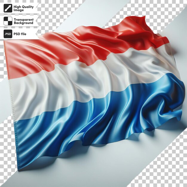 PSD een vlag die op een papier staat