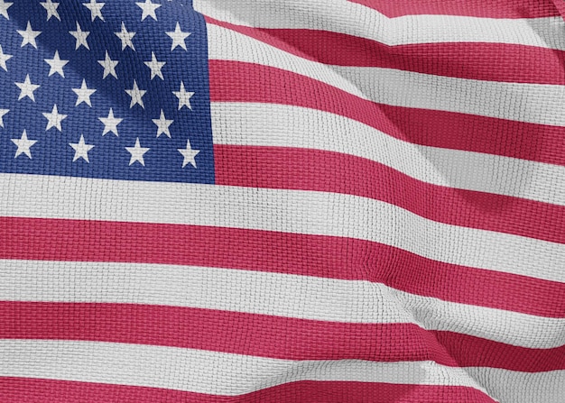 Een vlag met het woord usa erop