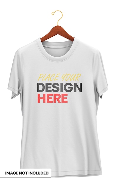 Een witte t-shirt Mockup PSD