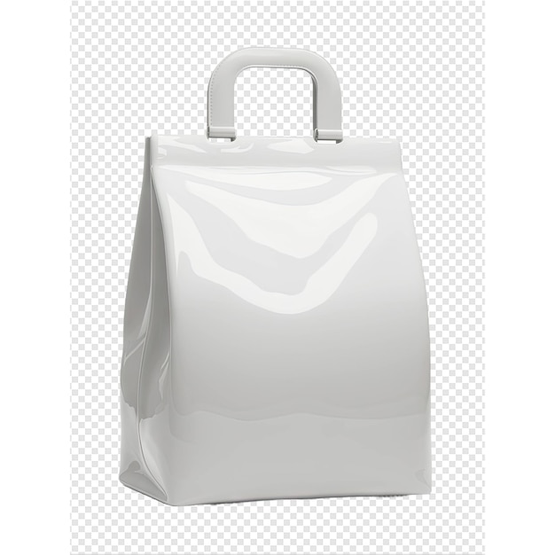 PSD een witte tas met een handvat waarop staat quot bag quot