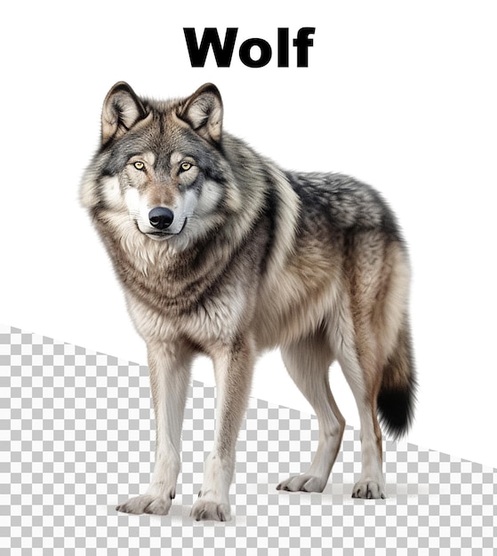 PSD een wolf met de naam wolf erop