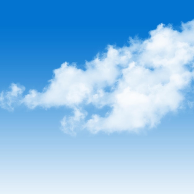 een wolk die in de hemel is die blauw is