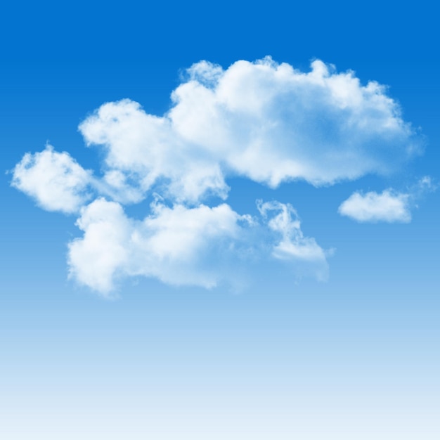 een wolk die in de hemel is die blauw is