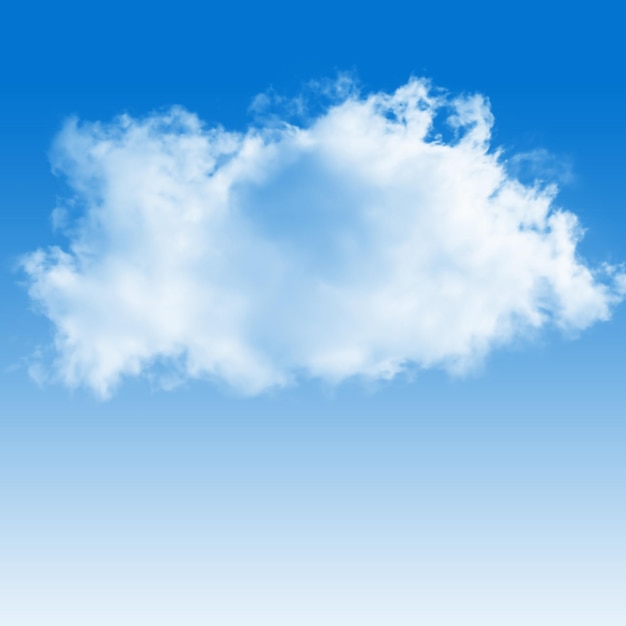 een wolk die in de hemel is die blauw is