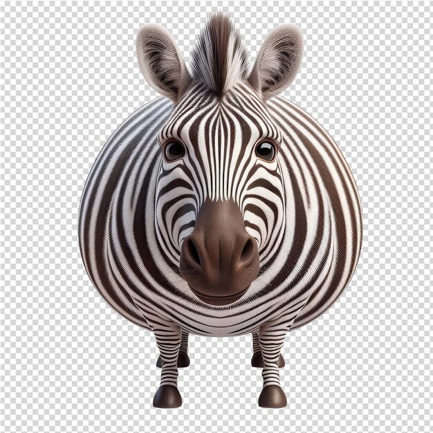 PSD een zebra hoofd met een zebra op zijn gezicht