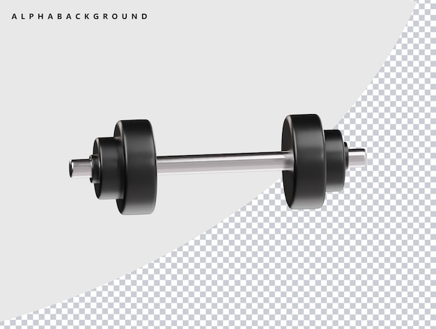 een zwart-wit foto van een dumbbell