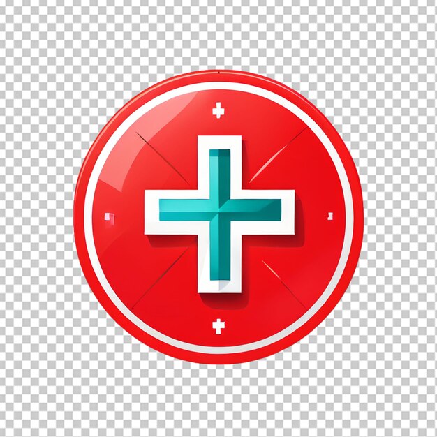 Eerste hulp teken groen vierkant en wit kruis symbool met first aid tekst onder vector illustratie