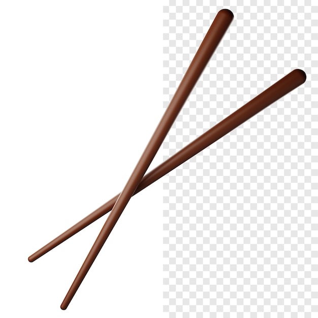 eetstokjes 3D Icon Illustratie