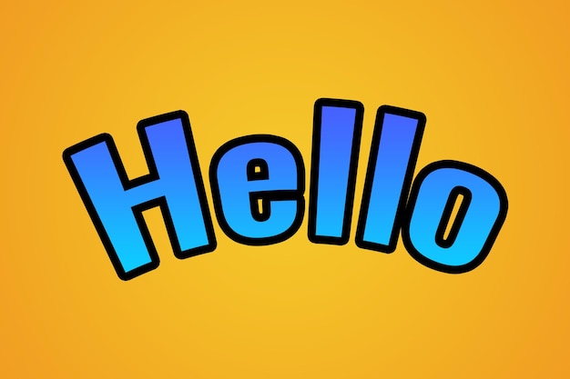 Efekt 3D HelloText