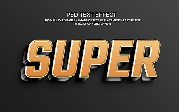 Efekt 3D Supertekstu Złotego