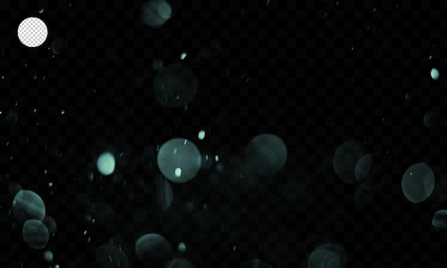 efekt bokeh na przezroczystym tle