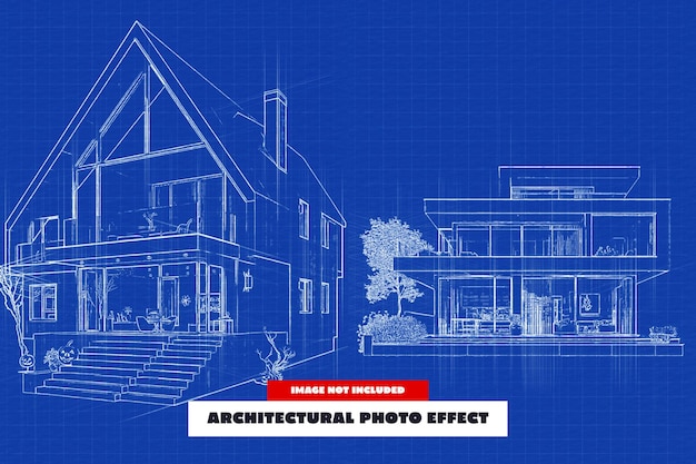 Efekt fotograficzny architektoniczny na plakat