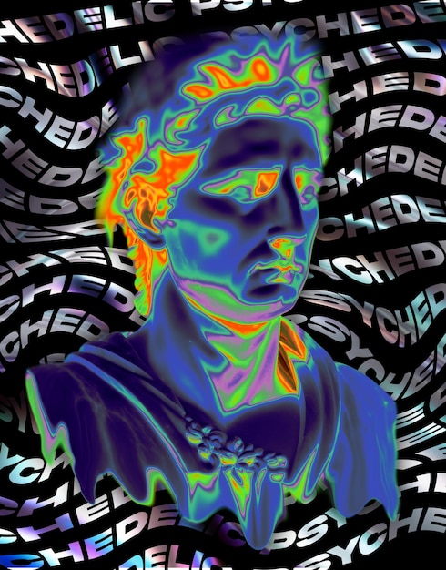 Efekt psychedeliczny Streetwear Urban Design