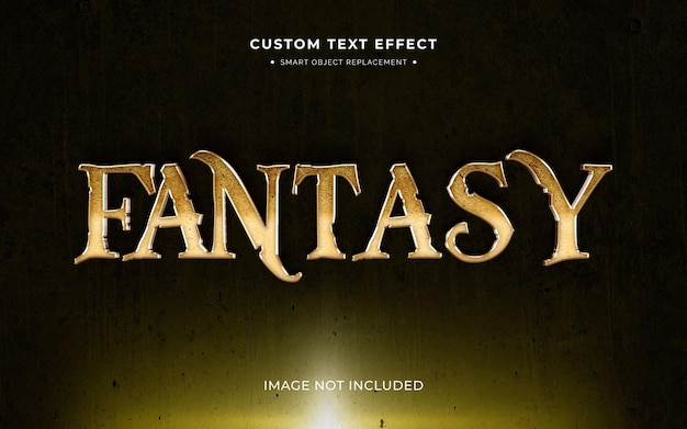 efekt stylu tekstu 3d w filmie fantasy