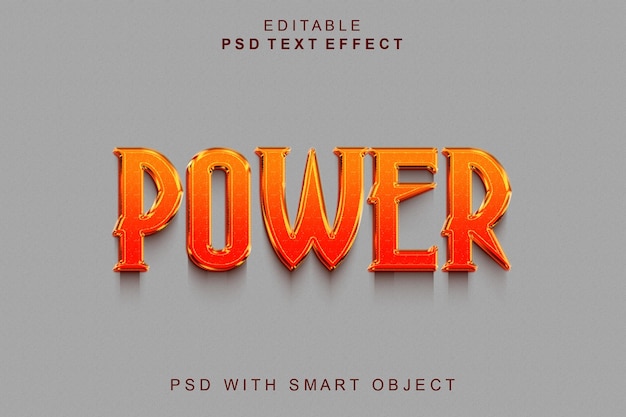 PSD efekt stylu tekstu 3d
