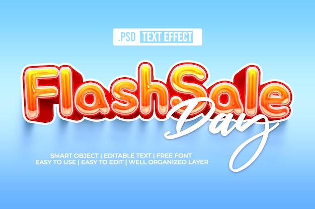 PSD efekt stylu tekstu flashsale