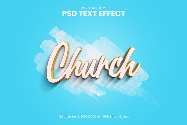 Efekt Tekstowy 3d Kościoła
